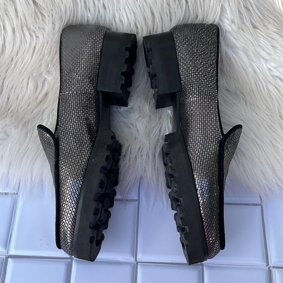 Donald J Pliner ELEN Metallic Platform Loafers Sz: 9.5M - Picture 6 of 16